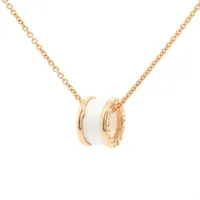 ※ジャンク品　ブルガリ　ビーゼロワン ブルガリ ビーゼロワン ネックレス 750(PG)×セラミック 13.1g A4274638