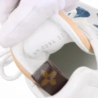 ヴィトン LVアークライトライン 24年 デニム×レザー スニーカー 37