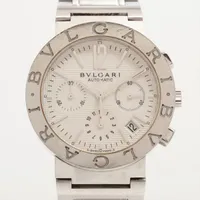 ブレゲ マリーン2 クロノグラフ 5827BB/12/5ZU WG×革 AT シルバー文字