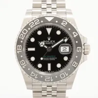 ロレックス GMTマスターⅡ 126710GRNR SS SS AT ブラック文字盤