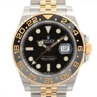 ロレックス GMTマスターⅡ 126713GRNR SS×YG SS×YG AT ブラック文字盤