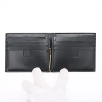 トムフォード クロコ型押し マネークリップ ブラック A4279240｜中古