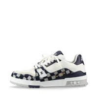 ヴィトン×NIGO LVトレイナーライン 25年 デニム×レザー スニーカー