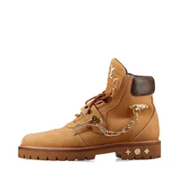 Louis Vuitton 18 years Nubuck x leather Boots 8 Men's Brown BM1118