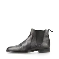 セリーヌ カマルグ レザー サイドゴアブーツ 42 メンズ ブラック