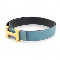 セリーヌ トリオンフ ベルト 90 GP×革 ブラック A2315873｜中古