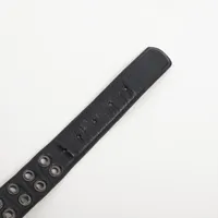 クロムハーツ クラシックオーバルクロスバックル ベルト レザー×925