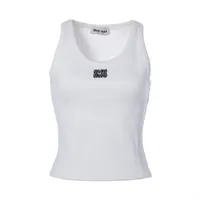 Miu Miu 24 years Cotton & Polyurethane Tank top XS Ladies' White