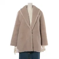 バーバリーブルーレーベル ウール×アンゴラ コート 40 レディース