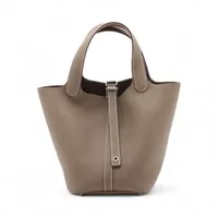 エルメス ピコタンロック18 PM トリヨンクレマンス エトゥープ シルバー金具 K:2025年