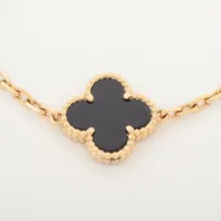 ヴァンクリーフ&アーペル ヴィンテージアルハンブラ 5P オニキス