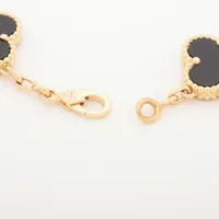 ヴァンクリーフ&アーペル ヴィンテージアルハンブラ 5P オニキス