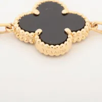 ヴァンクリーフ&アーペル ヴィンテージアルハンブラ 5P オニキス