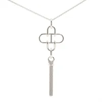 エルメス ループグラン ペンダント レザー×メタル エトゥープ