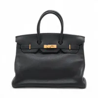 エルメス バーキン35 ルトゥルネ トゴ ブラック ゴールド金具 □G:2003年