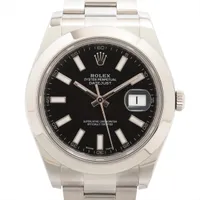 ロレックス デイトジャストⅡ 116300 SS SS AT ブラック文字盤 あまりごま1