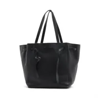 セリーヌ カバファントムミディアム レザー トートバッグ ブラック