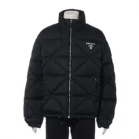 プラダ 20年 ポリエステル×ナイロン ダウンジャケット 54 メンズ