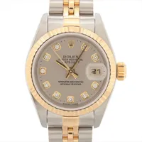 ロレックス レディ デイトジャスト 79173G SS×YG SS×YG AT グレープリントコンピューター文字盤