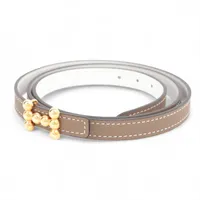 エルメス バブル W:2024年 ベルト 80 ヴォーエプソン×ヴォースイフト エトゥープ×ホワイト