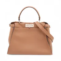 フェンディ ピーカブーレギュラー セレリア レザー×パイソン 2WAY