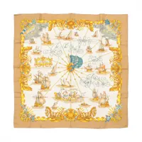 エルメス カレ90 PRIERES AU VENT 風の中の祈り スカーフ シルク