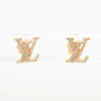 ヴィトン M00320 ブックルモノグラムビーズ ピアス(両耳用) GP