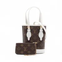 ヴィトン モノグラム ナノバケット M81489 ブラウン RFID反応あり