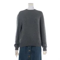 PRADA ニット【美品】　カシミヤ&ウール　サイズS 36 プラダ 22年 カシミヤ×コットン ニット 36 レディース グレー P26472
