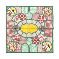 エルメス カレ90 Doigts de Fee 妖精の指 スカーフ シルク グレー