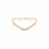 アガット ダイヤ リング K18(YG) 1.1g 0.06