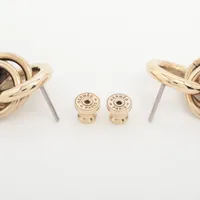 エルメス ユリディス PM ピアス(両耳用) バッファローホーン×GP 