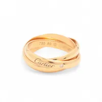 カルティエ トリニティ 1P ダイヤ リング 750(PG) 5.5g 50