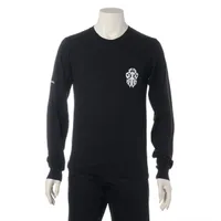 クロムハーツ ダガー ロングTシャツ コットン ブラック サイズS 変色有 フレグランス臭