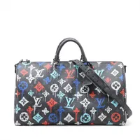 ヴィトン×NIGO モノグラムストライプ キーポル・バンドリエール50