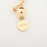 アガット パール チェーンリング K10(YG) 0.5g A4295157｜中古ブランド