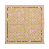 ヴィトン×村上隆 チェリーブロッサム スカーフ コットン グリーン M71923 ハンカチーフ