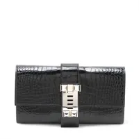 エルメス ポシェットメドール アリゲーター ブルーマリン シルバー金具 T:2015年