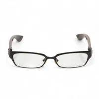 クロムハーツ DIXON YU-A メガネ プラスチック 56□17-136 ブラック×ブラウン CHプラステンプル 度入り スレ キズ ヨゴレ タバコ臭 丁番緩みあり