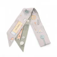 エルメス ツイリー In The Pocket イン ザ ポケット スカーフ シルク グリーン