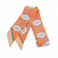 エルメス ツイリー Lift Profile リフト プロフィール スカーフ シルク オレンジ
