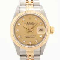 ロレックス レディ デイトジャスト 69173G SS×YG SS×YG AT シャンパン文字盤
