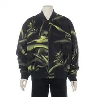 エンポリオアルマーニ ラム レザージャケット 50 メンズ ブラック ロゴ