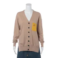ロエベ アナグラム ウール カーディガン XS レディース ベージュ