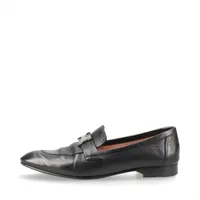 エルメス パリ レザー ローファー 37 レディース ブラック コンスタンス