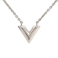 ヴィトン M63197 ネックレスエセンシャルV OB0233 ネックレス GP シルバー