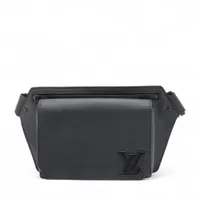 ヴィトン LVアエログラム テイクオフ スリング  M57081 ブラック RFID反応あり