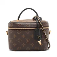 ヴィトン モノグラムリバース ヴァニティNV M45165 ブラウン RFID反応あり