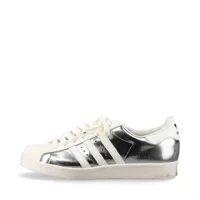 プラダ×アディダス レザー スニーカー 25.5cm ユニセックス ホワイト×シルバー 2EG321 ロゴ スリーストライプス