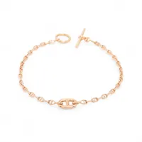 エルメス シェーヌダンクル ファランドール ブレスレット 750(PG) 4.0g SH